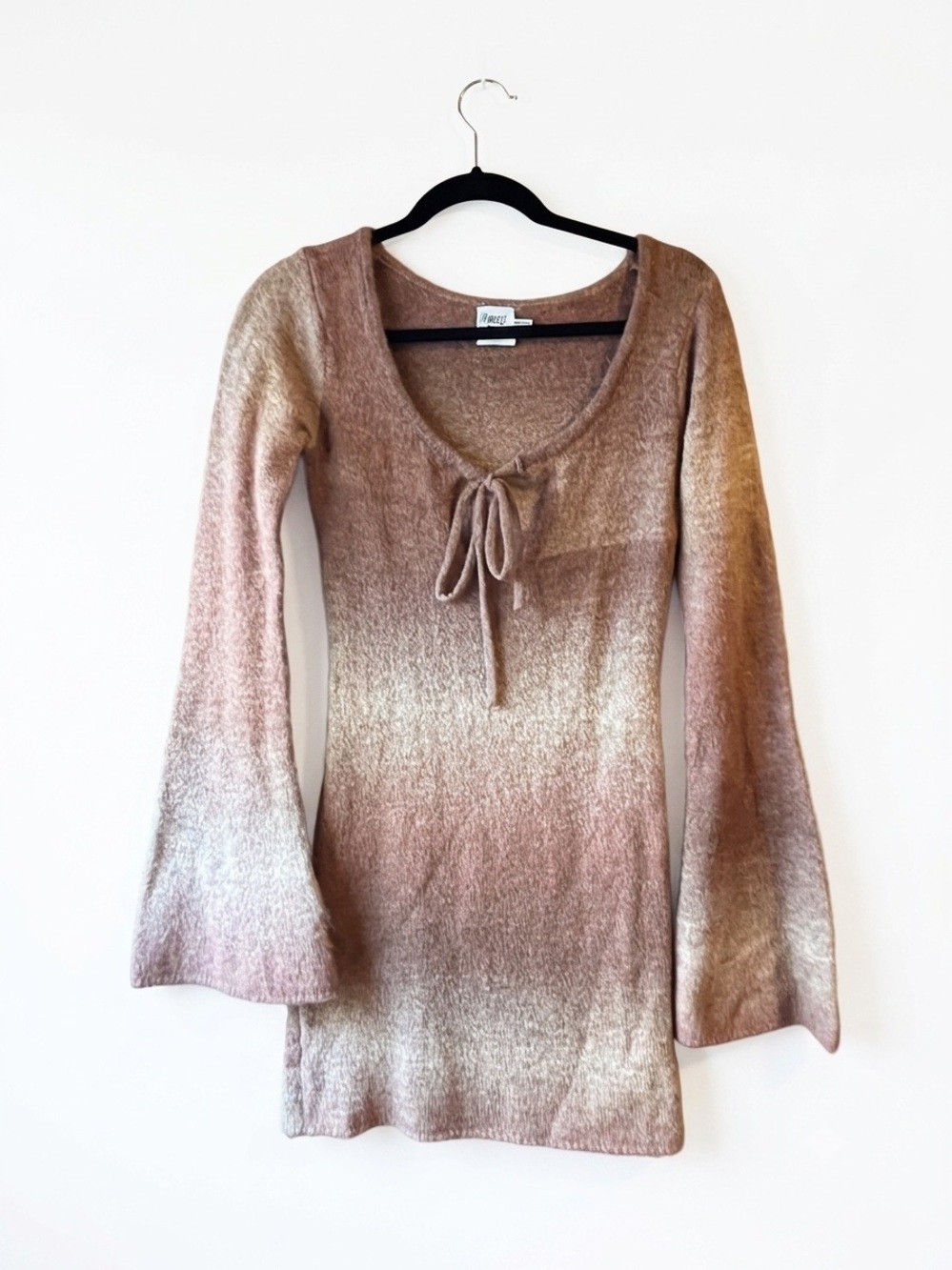 Princess Polly Brown Ombre Knit Mini Dress, Size US 6